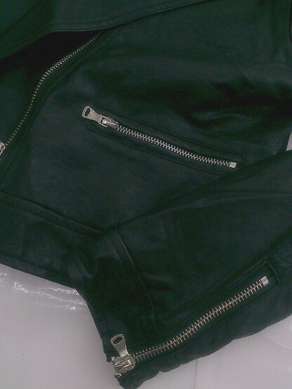 ◇ GRL グレイル 合成皮革 長袖 ライダースジャケット サイズM ブラック レディース_画像8
