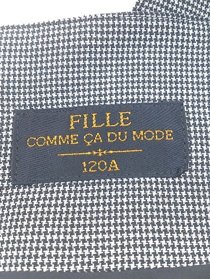 ◇ FILLE COMME CA DU MODE キッズ 子供服 膝丈 キャミソール ワンピース サイズ 120A ブラック ホワイト レディース_画像4