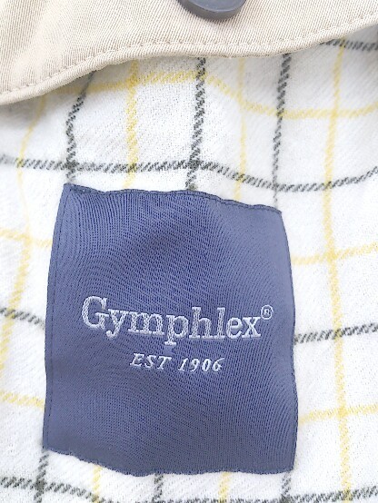 ◇ ◎ GYMPHLEX ジムフレックス ライナー付 長袖 ステンカラー コート サイズ14 ベージュ レディース_画像6