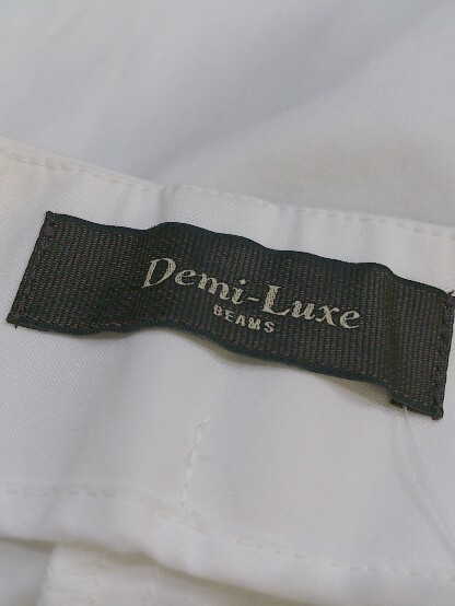 ◇ Demi-Luxe BEAMS デミルクス ビームス スカラップ ヘム パンツ サイズ38 オフホワイト系 レディースの画像4