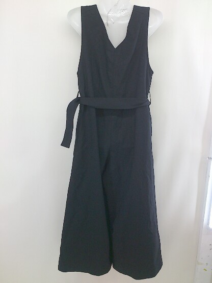 * * qualitekalite waist belt V neck wide overall size 36 black lady's 