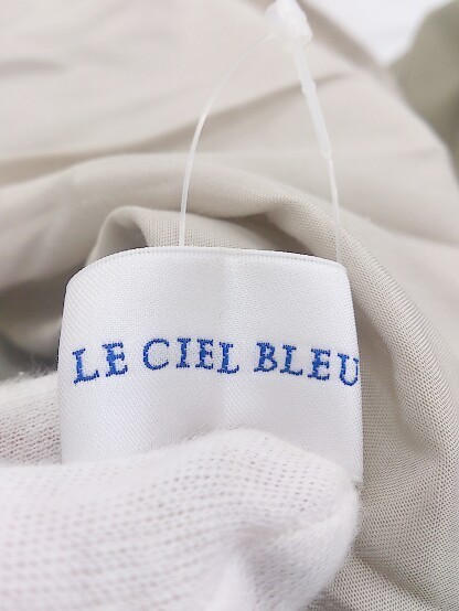 ◇ LE CIEL BLEU ルシェルブルー レイヤード ロング プリーツ スカート サイズ 34 カーキ ベージュ レディース_画像8