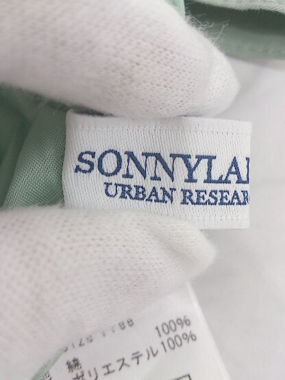 ◇ ◎ URBAN RESEARCH Sonny Label ウエストリボン付き 長袖 ロング ワンピース サイズF グリーン系 レディース_画像4