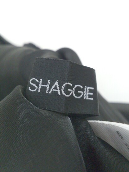 ◇ SHAGGIE シャギー バンドカラー 長袖 シアー ブラウス シャツ サイズfree ブラック レディース_画像4
