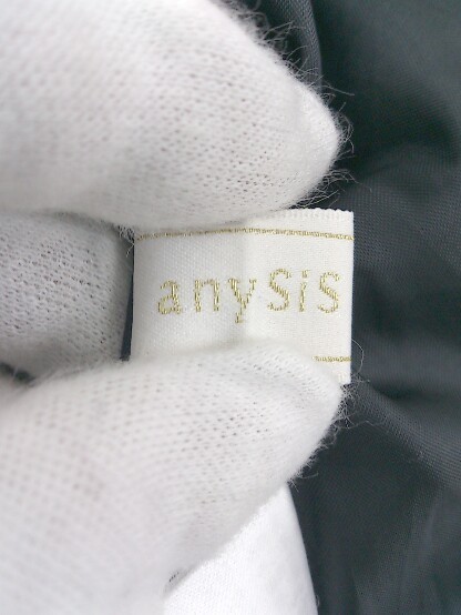 ◇ ◎ any SiS エニィスィス チェック ロング フレア スカート サイズ1 ブラック ホワイト レディース_画像4
