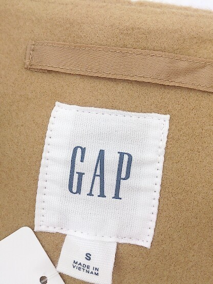 ◇ GAP ギャップ ノーカラー 長袖 コート サイズS ブラウン レディース_画像4