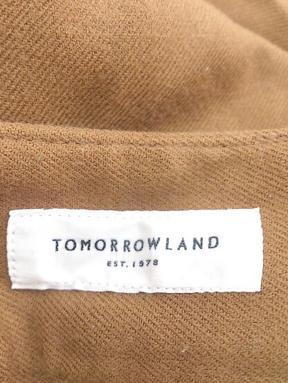 ◇ TOMORROWLAND トゥモローランド ハイウエスト センタープレス パンツ サイズ34 ブラウン レディース_画像5