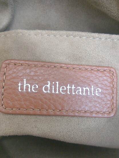 ◇ ◎ the dilettante ザ ディレッタント クロコダイル調 2WAY ミニ ハンド ショルダーバッグ ブラウン レディースの画像7