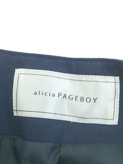 ◇ ◎ ●未使用● PAGEBOY ページボーイ ALICIA タグ付き ジップアップ 長袖 ブルゾン サイズ F ネイビー レディース_画像4