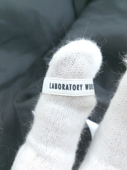 ◇ laboratory work ラボラトリーワーク 総柄 半袖 ロング ワンピース サイズM ブラック系 マルチ レディース_画像4