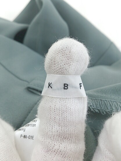 ◇ KBF ケービーエフ URBAN RESEARCH 裾スリット スラックスパンツ サイズ36 グリーン レディース_画像4