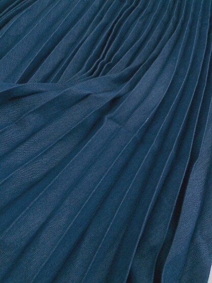 ◇ GENE HEAVENS ジーンヘブンズ ロング プリーツ スカート サイズF ブルー系 レディース_画像7