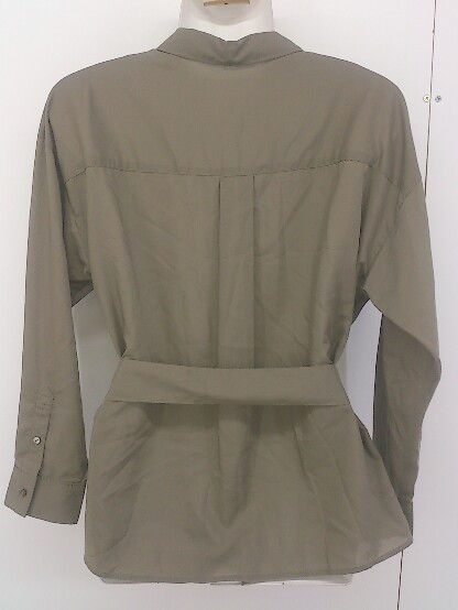 * * NATURAL BEAUTY BASIC Natural Beauty Basic long sleeve shirt blouse size S khaki series lady's 