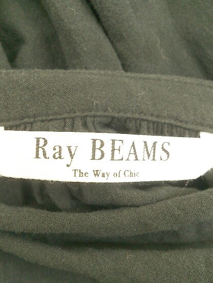 ◇ ◎ Ray BEAMS レイビームス 七分袖 ロング ワンピース ブラック レディース_画像4