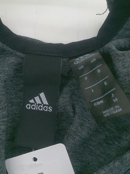 ◇ adidas アディダス エキップメントパフォーマンス 半袖 Tシャツ サイズM グレー ブラック レディースの画像4