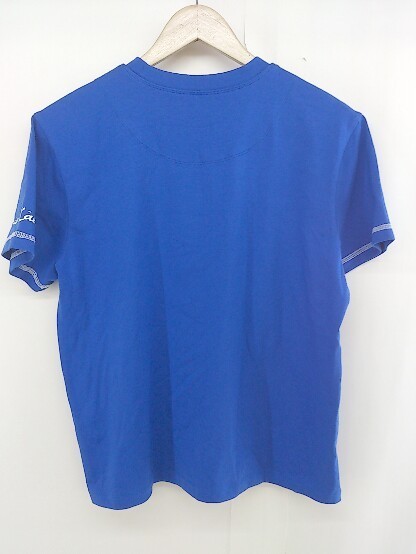 ◇ Apaiser lame アぺゼラム フロントプリント 半袖 Tシャツ カットソー サイズ40 ブルー ホワイト レディース_画像3