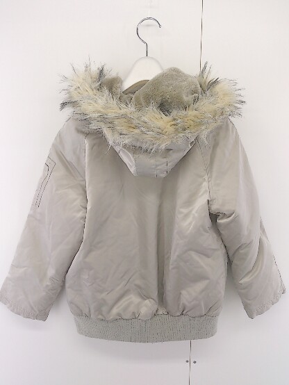 * GAP Gap Kids child clothes fake fur long sleeve cotton inside jacket size 140 gray ju lady's 