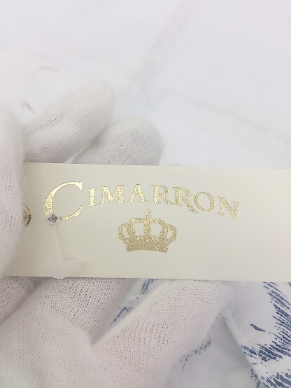 ◇ ◎ ●未使用● CIMARRON シマロン タグ付き 総柄 ストレッチ スキニー パンツ サイズ28 ホワイト ネイビー レディース_画像5