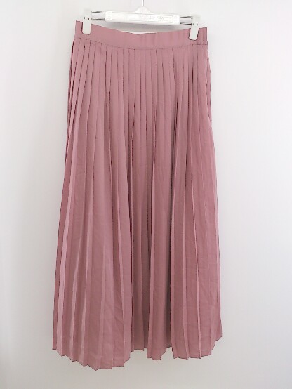 ◇ N.O.R.C ノーク ウエストゴム ロング プリーツ スカート サイズ２ ピンク系 レディース Pの画像2