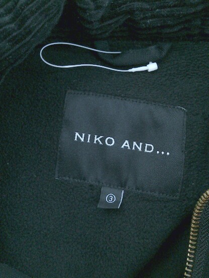 ◇ niko and ニコアンド studio CLIP スタディオクリップ 長袖 ジャケット サイズM ブラック レディース P_画像4