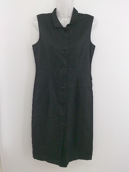 * agnes b Agnes B front button no sleeve knees under height One-piece size 2 black lady's P