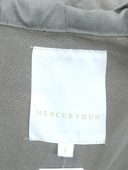 ◇ MERCURYDUO マーキュリーデュオ 長袖 フード ジャケット サイズF カーキ レディース P_画像4