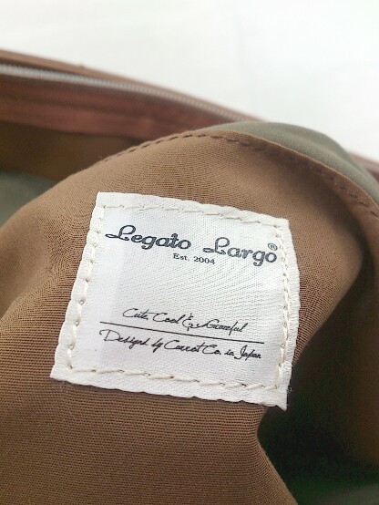 ■ Legato Largo レガートラルゴ トート ハンド バッグ ブラウン レディース P_画像4