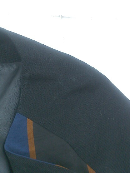◇ BONAPPETIT ボナペティ ノーカラー ジップアップ 長袖 ジャケット サイズ38 ブラック ネイビーブラウン レディース P_画像8