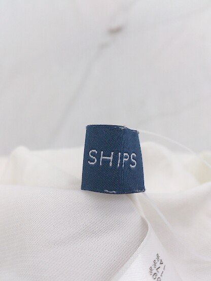 ◇ SHIPS シップス ロング サイドスリット 長袖 ブラウス カットソー サイズONE-SIZE ホワイト系 レディース P_画像5