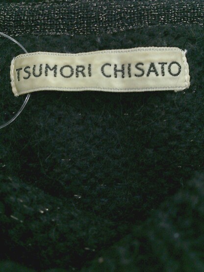 ◇ TSUMORI CHISATO ツモリチサト 長袖 ニット セーター サイズ2 ブラック レディース P_画像4