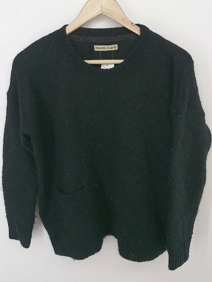 ◇ TSUMORI CHISATO ツモリチサト 長袖 ニット セーター サイズ2 ブラック レディース P_画像2