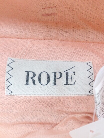 ◇ ROPE ロペ 刺繍 花柄 パンツ サイズ34 ピンク系 レディース P_画像4