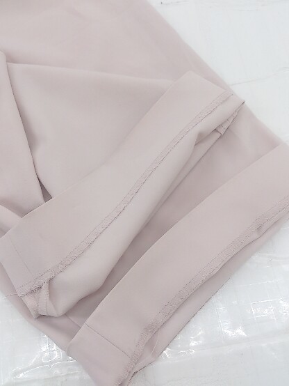 ◇ ◎ QUEENS COURT クイーンズコート タック スラックス パンツ サイズ1 ピンク レディース P_画像8