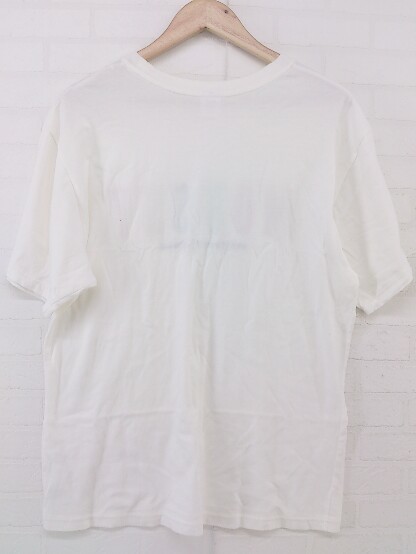 ◇ MOUSSY マウジー 刺繍 半袖 Tシャツ カットソー サイズF オフホワイト レディース P_画像3