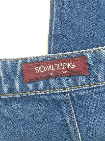 ◇ SOMETHING × B:MING by BEAMS コットン ジーンズ デニム パンツ サイズS ブルー レディース P_画像4