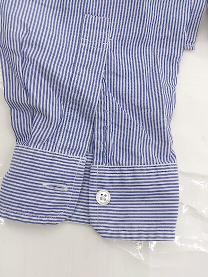 * JOURNAL STANDARD relume pinstripe long sleeve shirt blouse size M blue white group lady's P