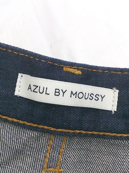 ◇ AZUL BY MOUSSY ハイウエスト ジップフライ デニム ジーンズ パンツ サイズ25 ネイビー レディース P_画像4