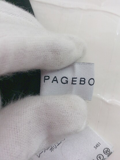 ◇ PAGEBOY ページボーイ レース 長袖 カットソー サイズF ブラック レディース P_画像4