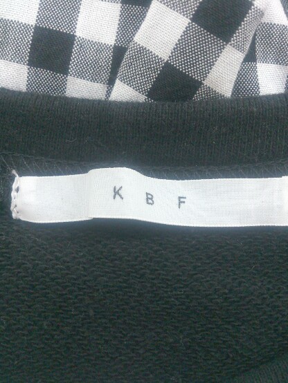 * KBFke- Be efURBAN RESEARCH проверка безрукавка колени внизу длина One-piece размер F черный белый женский P