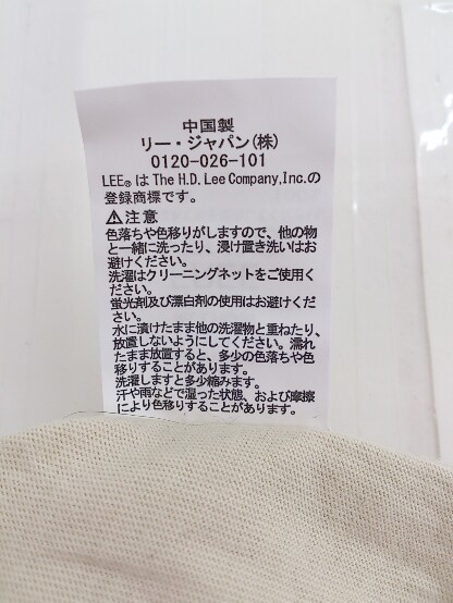 ◇ Lee × URBAN RESEARCH DOORS 胸ポケット 半袖 Tシャツ カットソー サイズF ベージュ ブルー系 レディース P_画像6