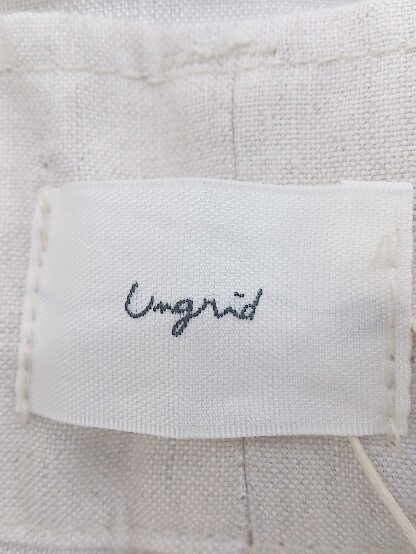 ◇ ◎ ●美品● Ungrid アングリッド ハイウエスト ボリューム テーパード パンツ サイズＭ アイボリー レディース P_画像4