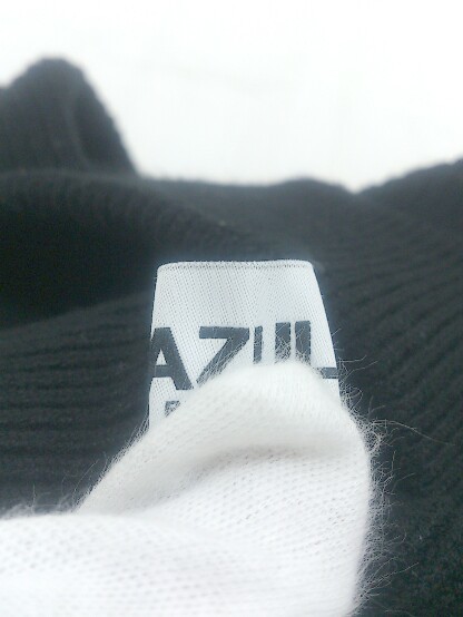 ◇ AZUL BY MOUSSY ウエストゴム レース 切替 膝下丈 ナロー スカート サイズS ブラック レディース P_画像4