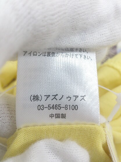 ◇ as know as de base プリント PEANUTS 半袖 Tシャツ カットソー サイズレディース イエロー グリーン マルチ レディース P_画像7