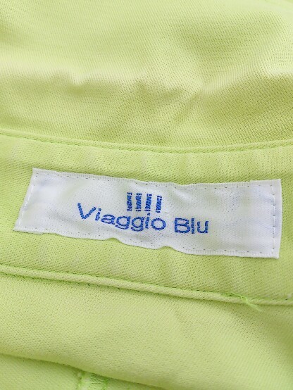 ◇ Viaggio Blu ビアッジョブルー ノースリーブ ミニ ワンピース グリーン系 レディース P_画像4