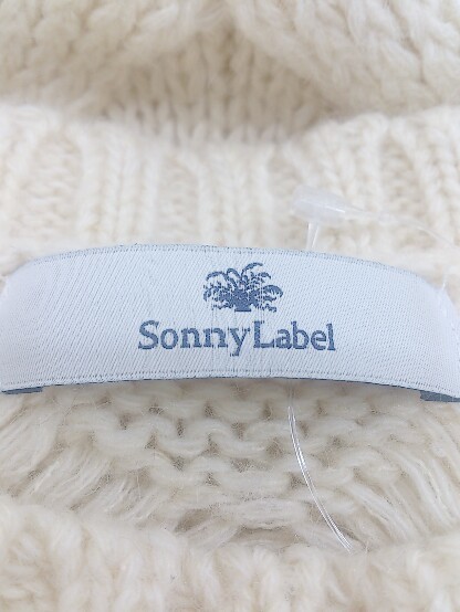 ◇ Sonny Label URBAN RESEARCH ケーブル 長袖 ニット セーター サイズF アイボリー系 レディース P_画像4