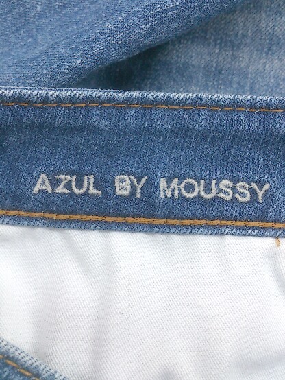 ◇ AZUL BY MOUSSY アズール バイマウジー カットオフ ジーンズ デニム パンツ サイズ23 インディゴ レディース P_画像4