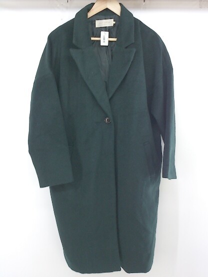 ◇ chocol raffine robe ショコラ フィネ ローブ 長袖 コート サイズM グリーン系 レディース P_画像2