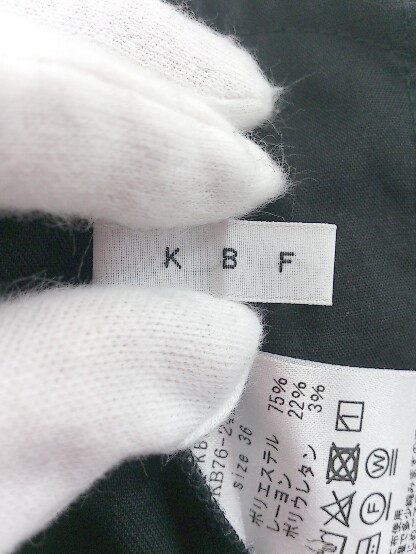 ◇ ◎ KBF ケービーエフ URBAN RESEARCH ワイド パンツ スラックス サイズ36 ブラック レディース P_画像4