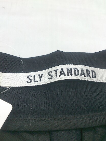 ◇ SLY STANDARD スライ スタンダード タック ハイウエスト パンツ サイズ1 ブラック レディース Pの画像4