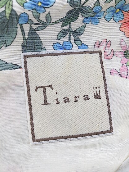 * Tiara Tiara цветочный принт цветок безрукавка Mini One-piece размер 2 "теплый" белый мульти- женский P